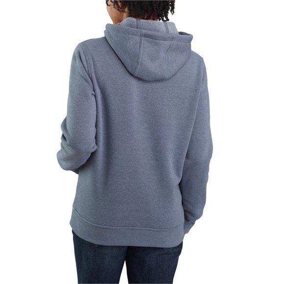NEW Carhartt 105275 Midweight Logo Hoodie - Factory Seconds Gray Heather 267sn - Picture 2 of 3